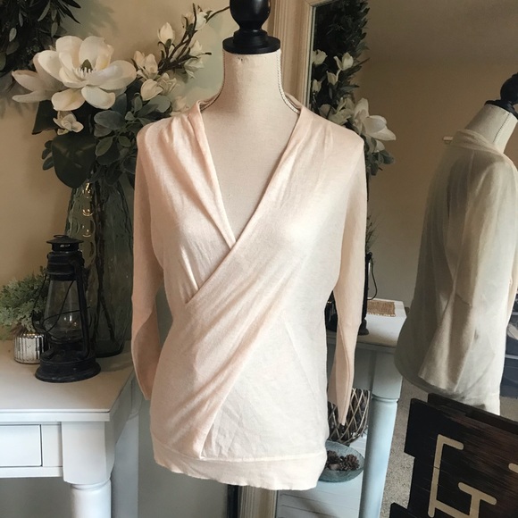 Anthropologie Tops - Knitted & Knotted Anthropologie Wrap Front Top, Sm